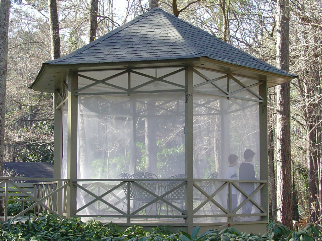 Gazebo insect curtains