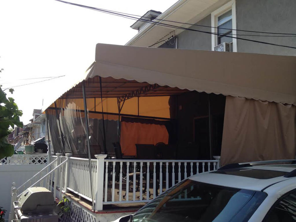 Insect curtains for awnings