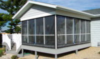 Clear Vinyl Plastic Patio Enclosures - Mosquito Curtains