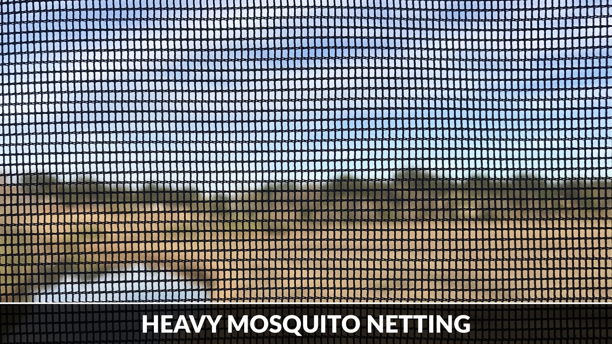 Mosquito net for large beds and outdoor use 3 x 3 metres GIANT