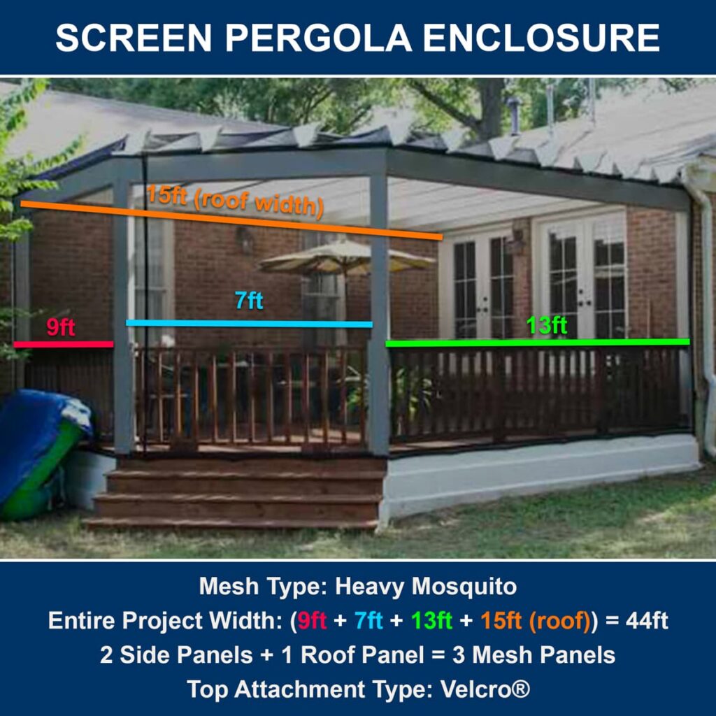 Pergola Screen Curtains - Mosquito Curtains