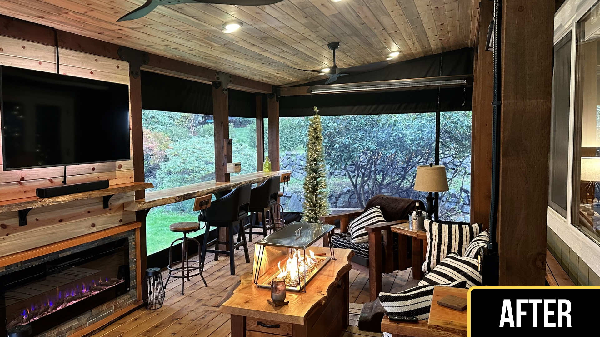 Planning Series Clear Vinyl Winter Panels On Porch.00 00 15 06.Still001